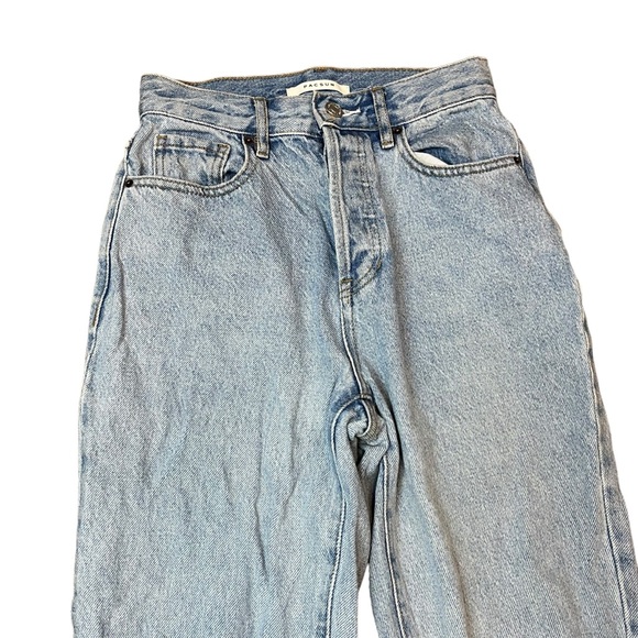 PacSun Light Wash Distressed Straight Leg Jeans Size 23 Women - Picture 9 of 9